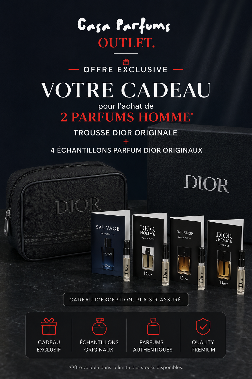 Casa Parfums Outlet - Offre exclusive Dior Homme